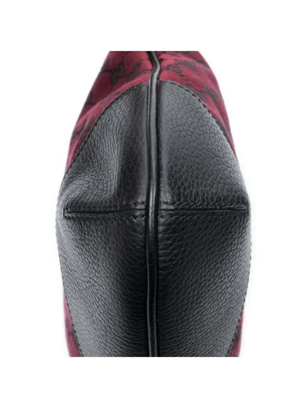 Gucci Small Zip Hobo Red Black GG Canvas